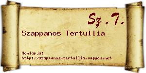 Szappanos Tertullia névjegykártya